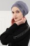 Linda - Turbante Di Cotone Grigio - Ayse Turban