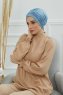 Linda - Turbante Di Cotone Sky Blue
