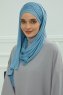 Rebecca - Turbante Di Cotone Sky Blue