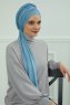 Rebecca - Turbante Di Cotone Sky Blue