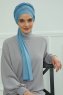 Rebecca - Turbante Di Cotone Sky Blue