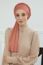 Rebecca - Turbante Di Cotone Salmone