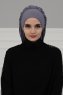 Isabella - Turbante Di Cotone Grigio - Ayse Turban