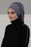 Isabella - Turbante Di Cotone Grigio - Ayse Turban