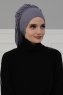 Isabella - Turbante Di Cotone Grigio - Ayse Turban