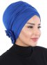 Elisabeth - Turbante Di Cotone Blu