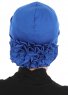 Elisabeth - Turbante Di Cotone Blu