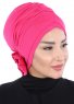 Elisabeth - Turbante Di Cotone Fucsia