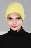 Sandra - Turbante Di Cotone Giallo - Ayse Turban