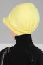 Sandra - Turbante Di Cotone Giallo - Ayse Turban