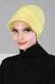 Sandra - Turbante Di Cotone Giallo - Ayse Turban