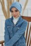 Sandra - Turbante Di Cotone Sky Blue