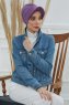Sandra - Turbante Di Cotone Violet