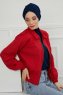 Ellie - Turbante Di Cotone Blu Navy