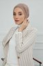 Ellie - Turbante Di Cotone Taupe