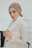 Ellie - Turbante Di Cotone Taupe