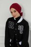 Ellie - Turbante Di Cotone Bordò