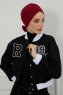 Ellie - Turbante Di Cotone Bordò