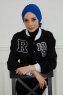 Ellie - Turbante Di Cotone Blu