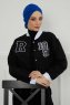 Ellie - Turbante Di Cotone Blu