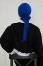 Ellie - Turbante Di Cotone Blu
