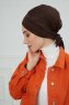 Ellie - Turbante Di Cotone Marrone