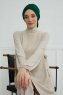Ellie - Turbante Di Cotone Verde Scuro