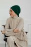 Ellie - Turbante Di Cotone Verde Scuro