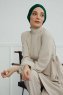 Ellie - Turbante Di Cotone Verde Scuro
