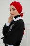Ellie - Turbante Di Cotone Rosso