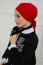 Ellie - Turbante Di Cotone Rosso