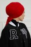 Ellie - Turbante Di Cotone Rosso