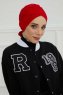 Ellie - Turbante Di Cotone Rosso