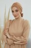 Ellie - Turbante Di Cotone Marrone Chiaro