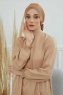 Ellie - Turbante Di Cotone Marrone Chiaro