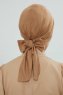 Ellie - Turbante Di Cotone Marrone Chiaro