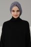 Theresa - Turbante Di Cotone Grigio - Ayse Turban