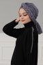 Theresa - Turbante Di Cotone Grigio - Ayse Turban