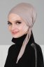 Felicia - Turbante Di Cotone Taupe