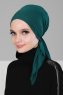 Felicia - Turbante Di Cotone Verde Scuro