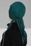 Felicia - Turbante Di Cotone Verde Scuro