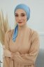 Felicia - Turbante Di Cotone Sky Blue