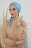 Felicia - Turbante Di Cotone Sky Blue