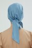 Felicia - Turbante Di Cotone Sky Blue