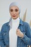 Felicia - Turbante Di Cotone Grigio Chiaro