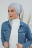 Felicia - Turbante Di Cotone Grigio Chiaro