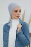 Felicia - Turbante Di Cotone Grigio Chiaro