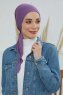 Felicia - Turbante Di Cotone Violet