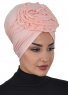 Kerstin - Turbante Di Cotone Rosa Antico - Ayse Turban