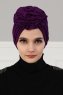 Kerstin - Turbante Di Cotone Viola - Ayse Turban